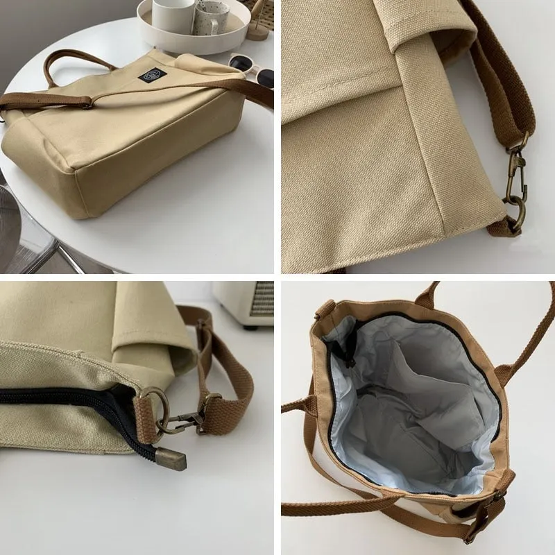 Women's Retro Large-Capacity Multi Pocket Shoulder Bags