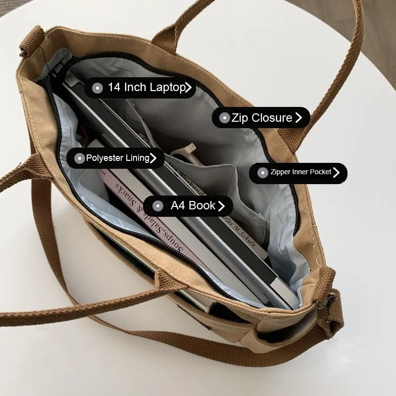 Women's Retro Large-Capacity Multi Pocket Shoulder Bags