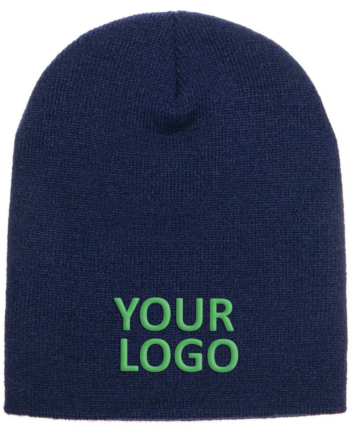 Yupoong Custom Knit Beanies, Navy